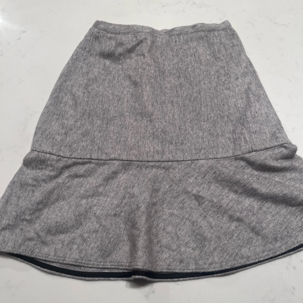 Rag & Bone Grey Wool-Blend A-Line Skirt | US 2